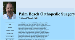 Desktop Screenshot of palmbeachorthopedicsurgery.com