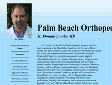 Tablet Screenshot of palmbeachorthopedicsurgery.com